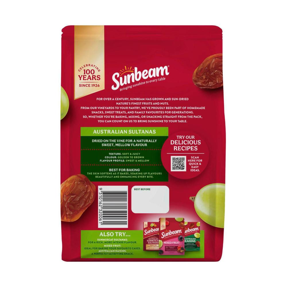 Sunbeam Australian Sultanas - 750g