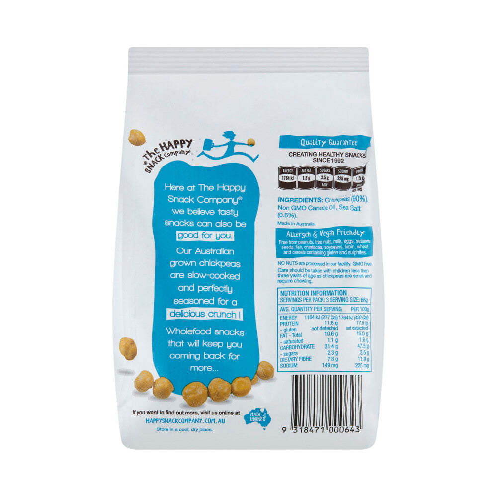 The Happy Snack Company Lightly Salted Crunchy Roasted Chickpeas - 200g