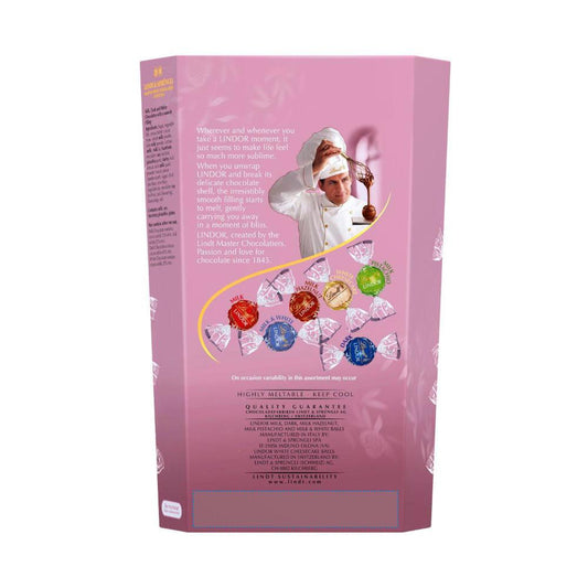 Lindt Lindor Pink Assorted Chocolate Limited Edition Cornet - 333g
