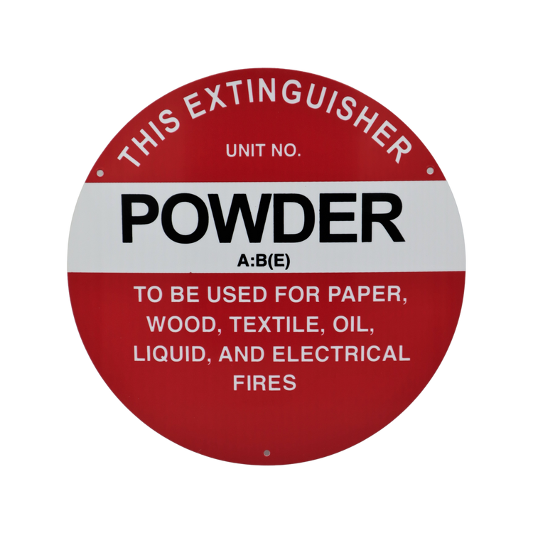 FirePro Dry Powder Extinguisher Sign 200mm