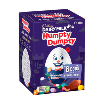 Cadbury Humpty Dumpty Chocolate Easter Eggs With Beanies Carton - 150g