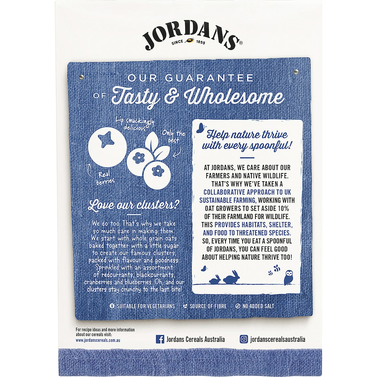 Jordans Crispy Oat Clusters Wild About Berries 500g