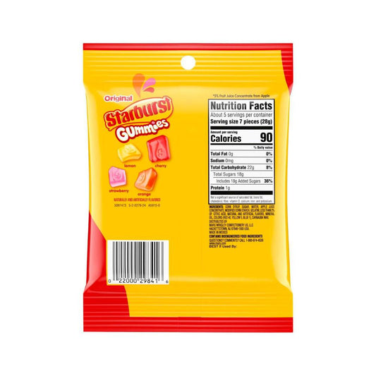 Starburst Gummies Original Peg - 141g