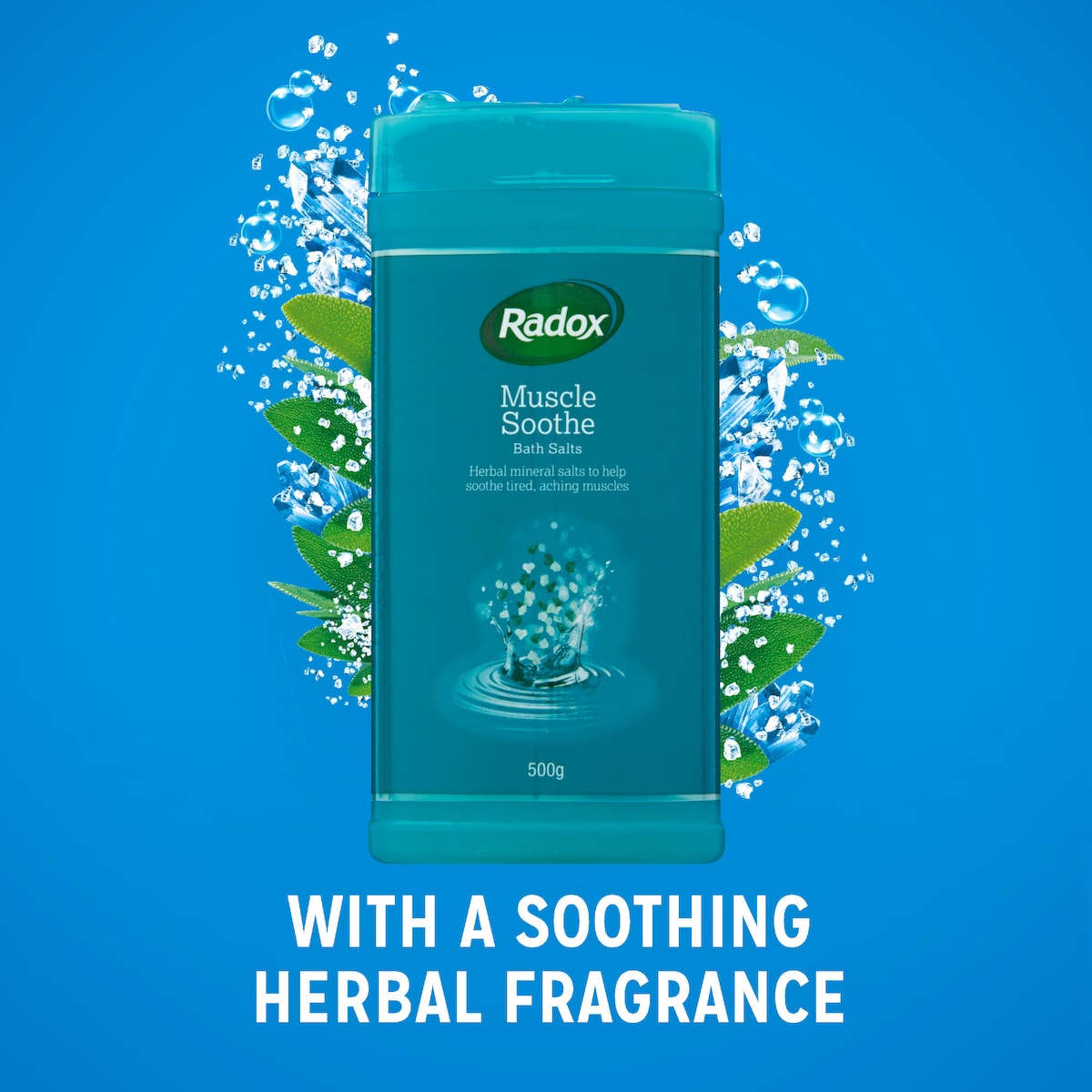 Radox Mineral Herbal Bath Salts Muscle Soothe 500g