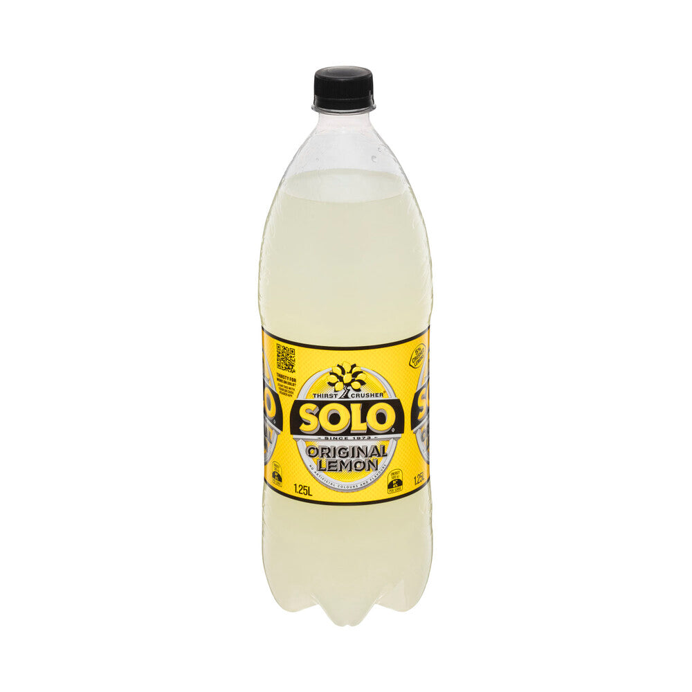 Solo Thirst Crusher Original Lemon Soft Drink Bottle - 1.25L