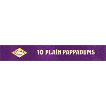 Pataks Cook To Eat Pappadums Plain 100g