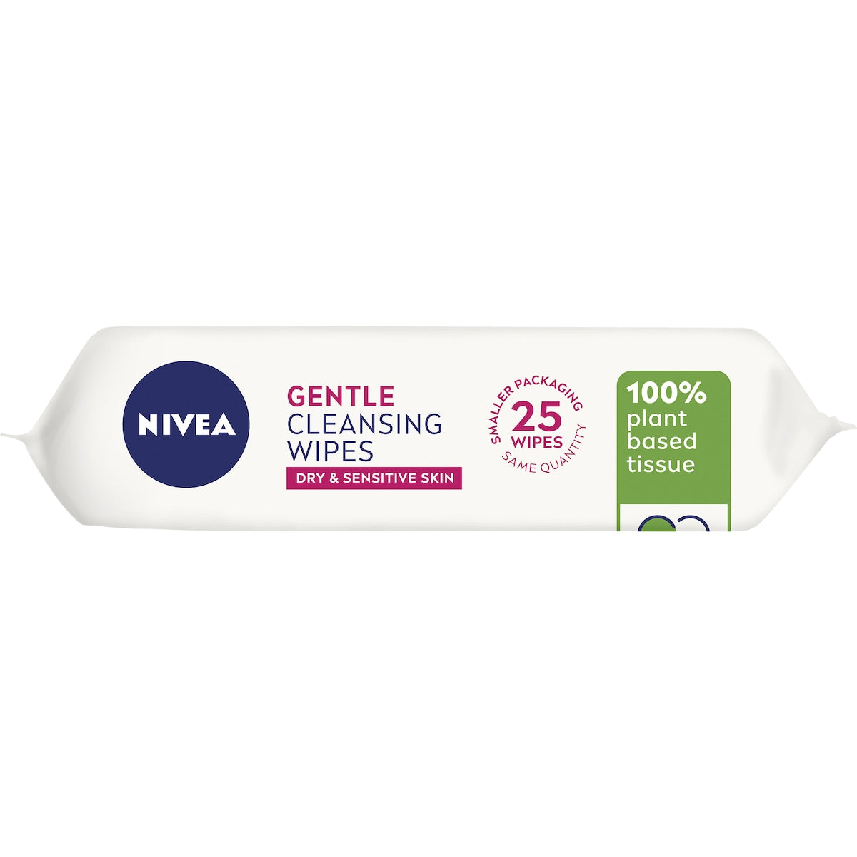 Nivea Gentle Biodegradable Face Cleansing Makeup Wipes 25 Pack