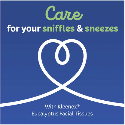 Kleenex Eucalyptus 3 Ply Facial Tissues 140 Pack