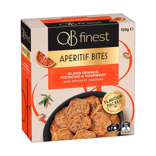 OB Finest Blood Orange Pistachio & Rosemary Bites - 120g