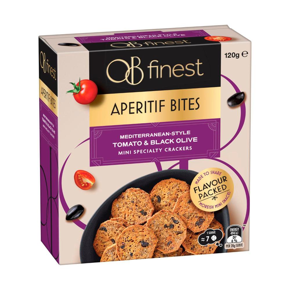 OB Finest Tomato & Black Olive Bites - 120g
