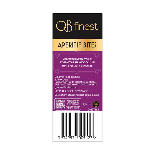 OB Finest Tomato & Black Olive Bites - 120g