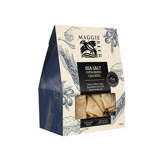 Maggie Beer Sea Salt Oven Baked Crackers - 130g