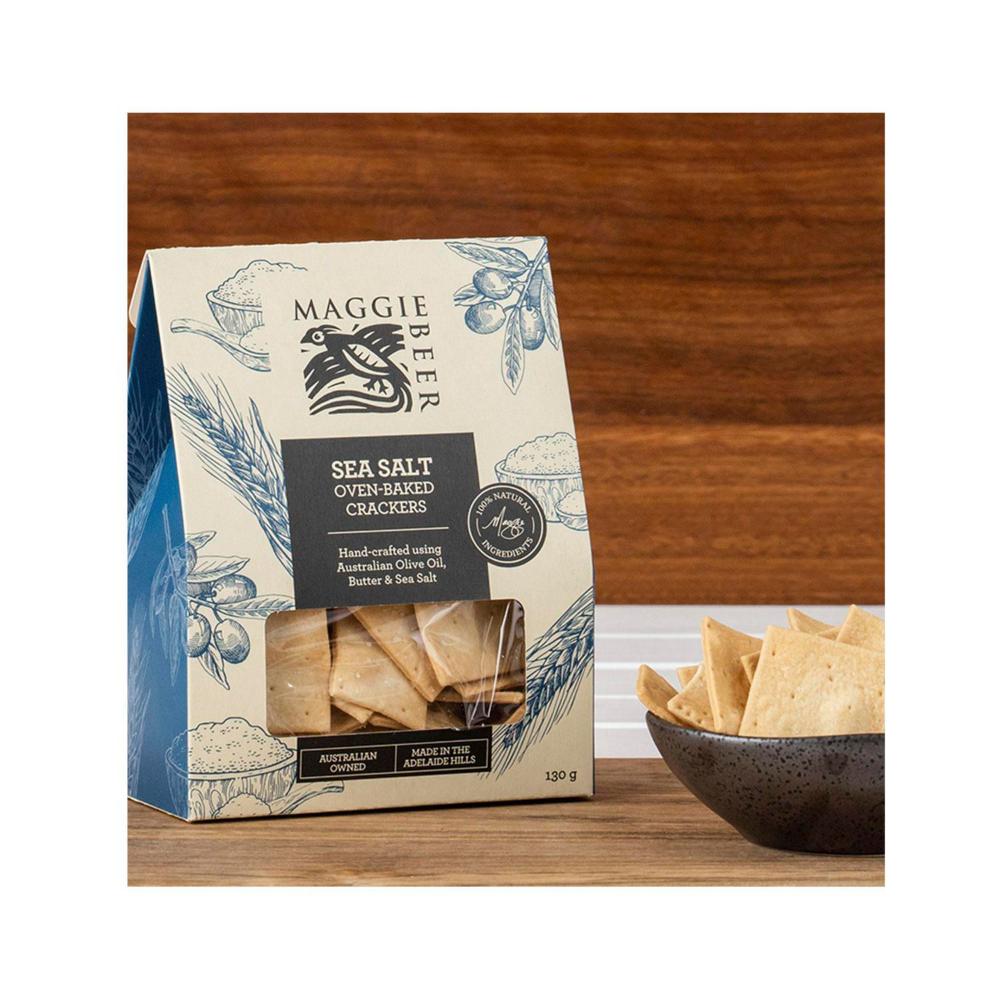 Maggie Beer Sea Salt Oven Baked Crackers - 130g