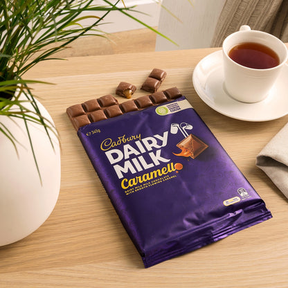 Cadbury Dairy Milk Caramel Chocolate Caramello Large Block 345g