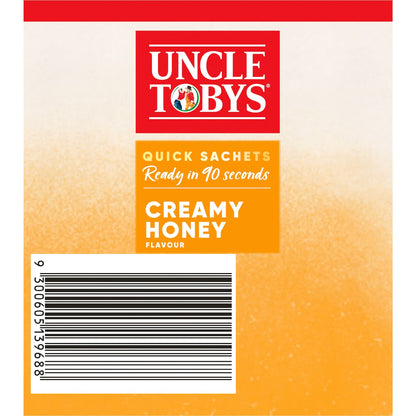 Uncle Tobys Oats Quick Sachets Family Pack Creamy Honey Porridge 700g