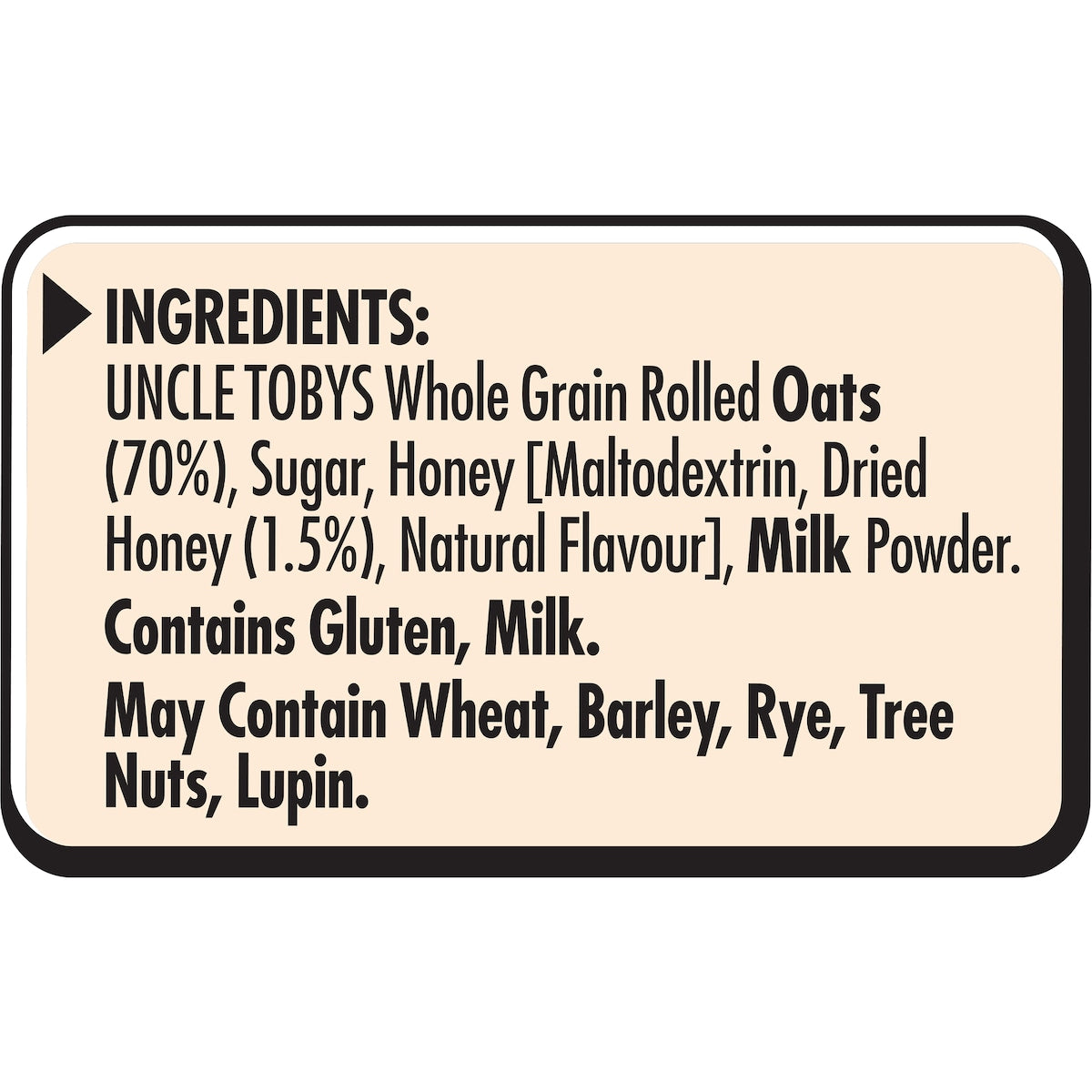 Uncle Tobys Oats Quick Sachets Family Pack Creamy Honey Porridge 700g