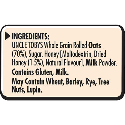 Uncle Tobys Oats Quick Sachets Family Pack Creamy Honey Porridge 700g