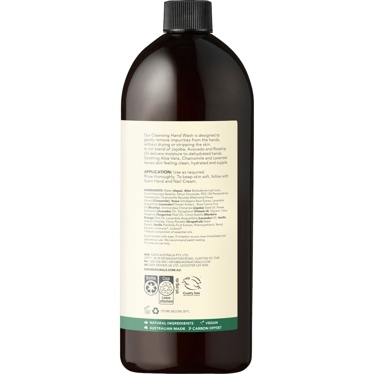Sukin Cleansing Hand Wash Refill 1l