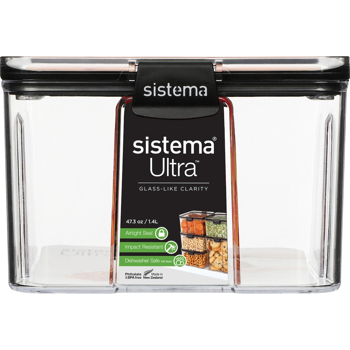 Sistema Ultra Large Square Food Container 1.4l Each