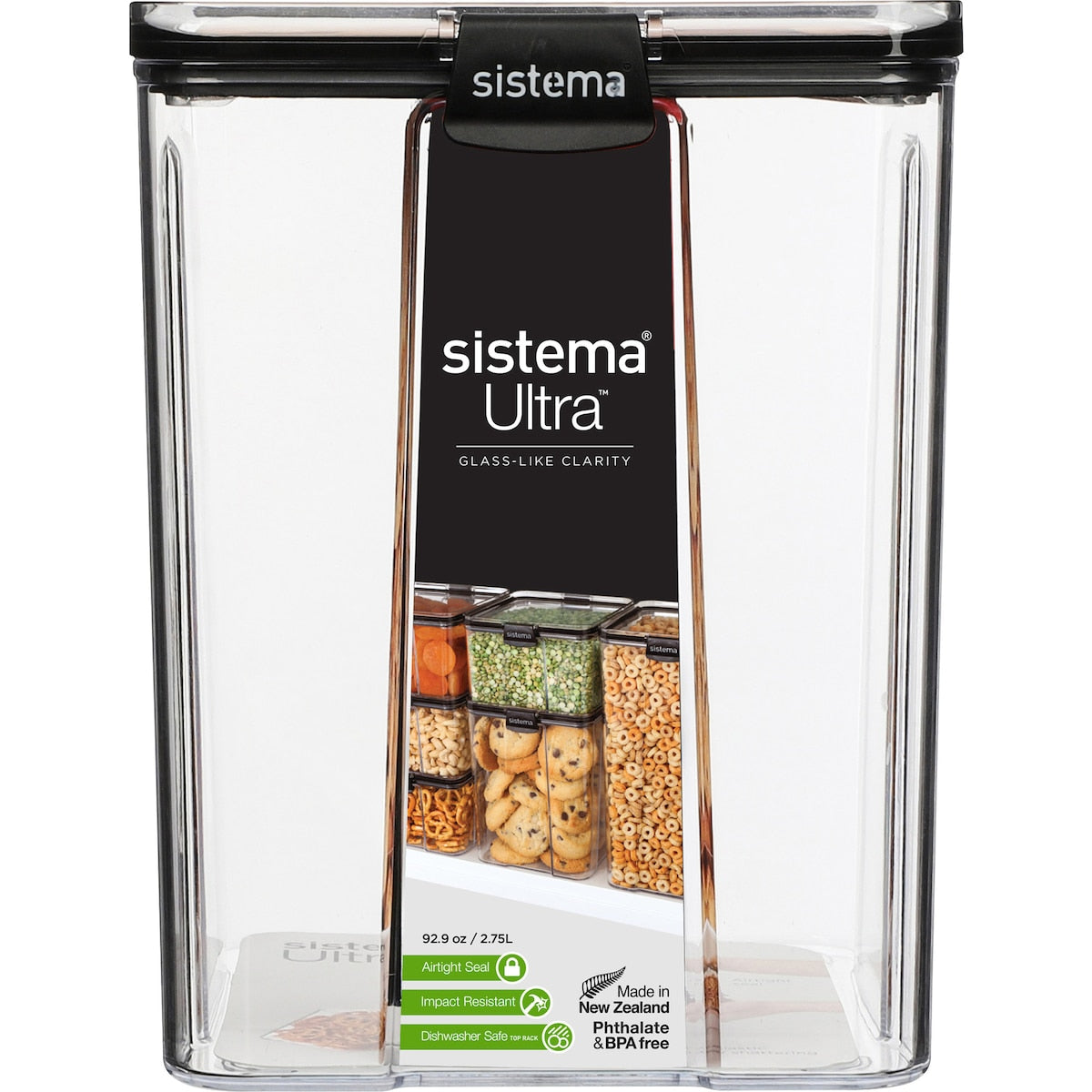 Sistema Ultra Large Square Food Container 2.75l Each
