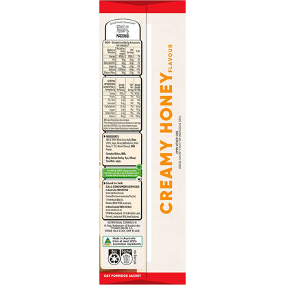Uncle Tobys Oats Sachets Creamy Honey 10 Pack 350g