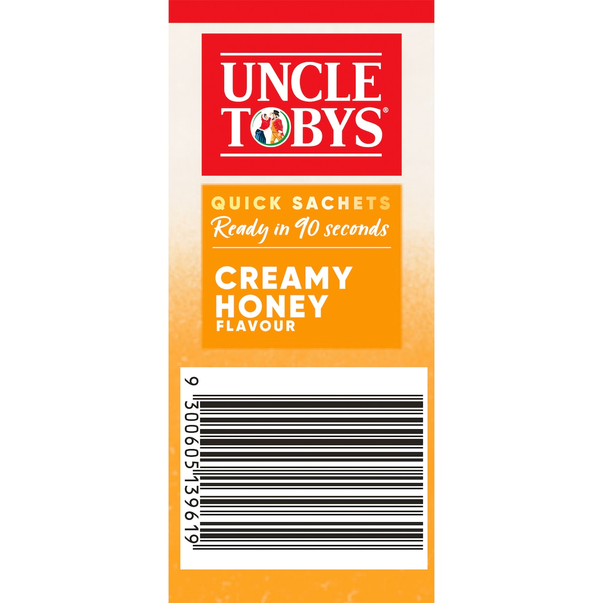 Uncle Tobys Oats Sachets Creamy Honey 10 Pack 350g