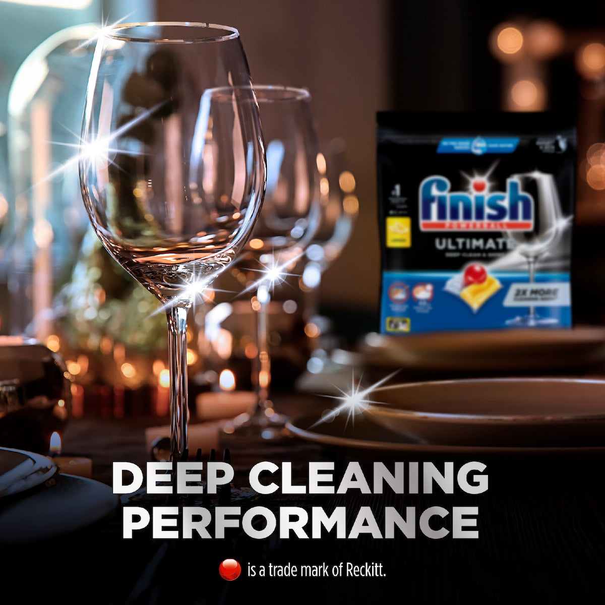Finish Ultimate Dishwashing Tablets Lemon 46 Pack