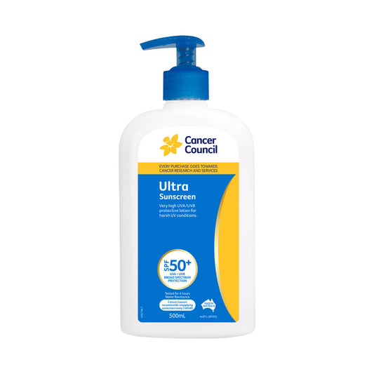 Cancer Council SPF 50+ Ultra Pump Sunscreen - 500mL