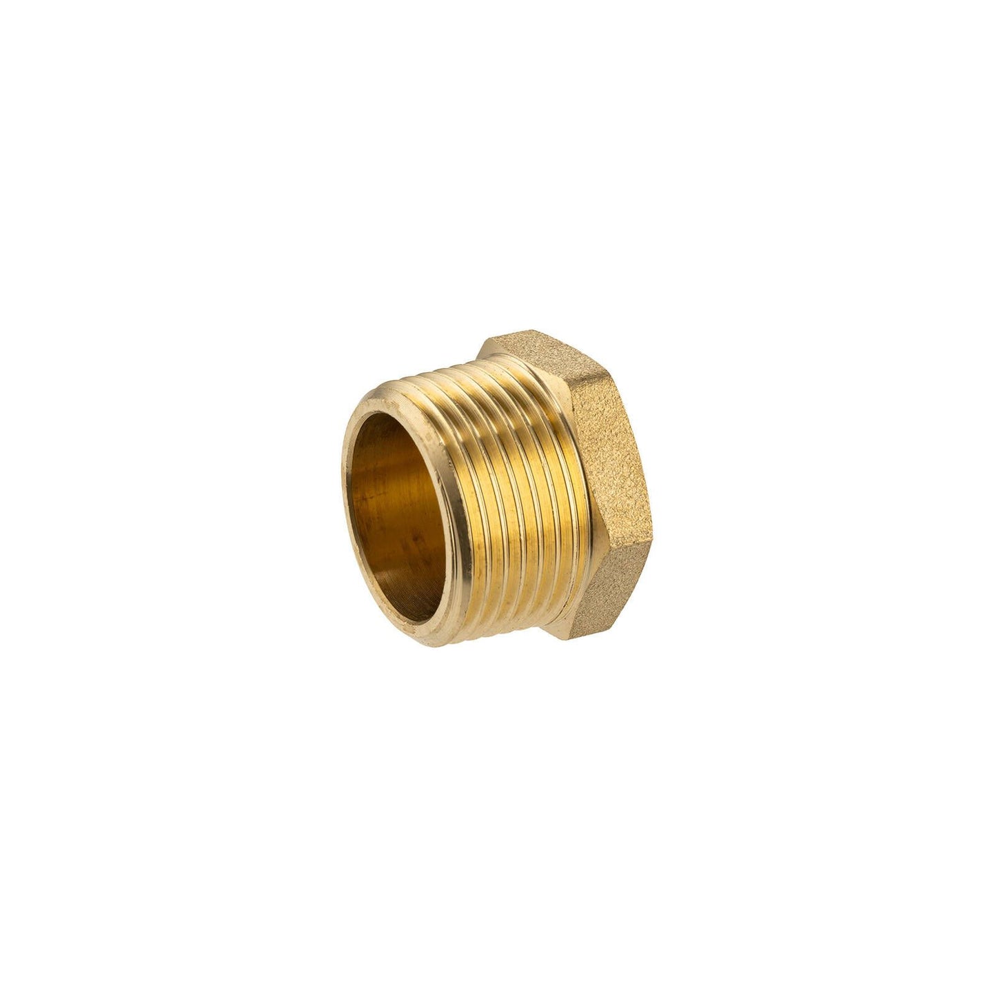 Brasshards Brass Threaded Hex Plug - 20mm