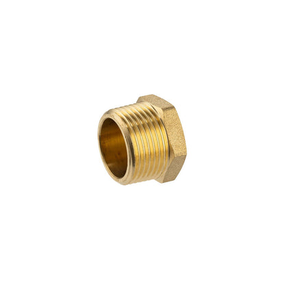 Brasshards Brass Threaded Hex Plug - 20mm