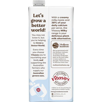 Vitasoy Oat Milky Long Life Milk Uht 1l