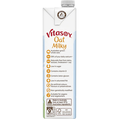 Vitasoy Oat Milky Long Life Milk Uht 1l