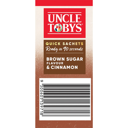 Uncle Tobys Oats Sachets Brown Sugar & Cinnamon 10 Pack 350g