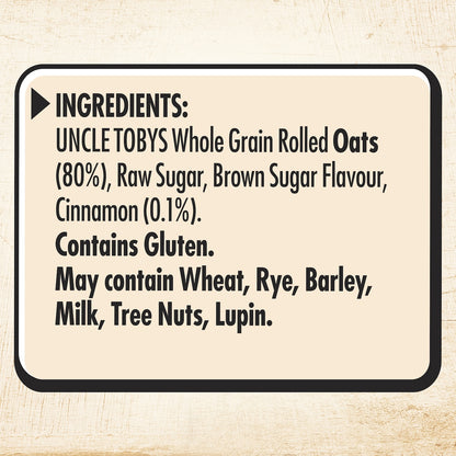 Uncle Tobys Oats Sachets Brown Sugar & Cinnamon 10 Pack 350g