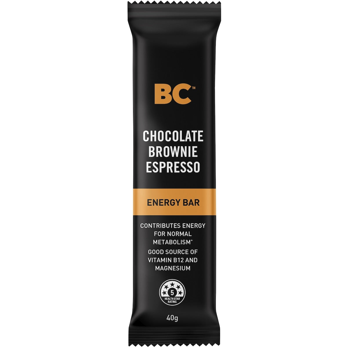 Bc Snacks Chocolate Brownie Espresso Energy Bar 40g