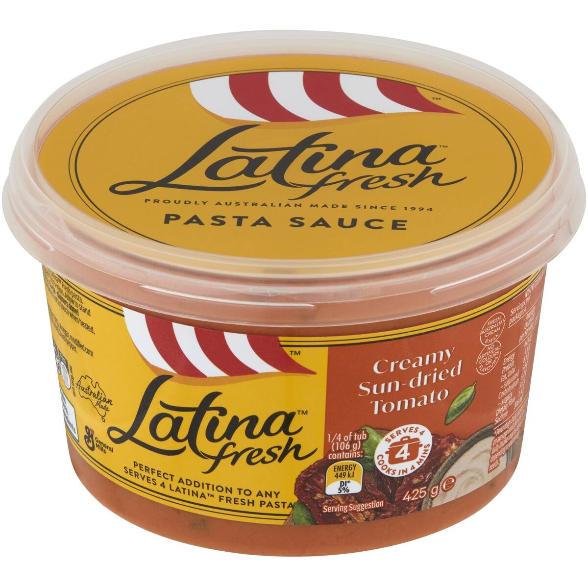 Latina Fresh Creamy Sun-dried Tomato Pasta Sauce 425g