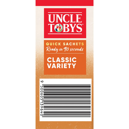 Uncle Tobys Oats Quick Sachets Classic Variety Porridge 350g