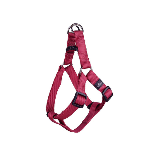 Flamingo Medium Dog Harness - Ziggi Step and Go - Cherry Red