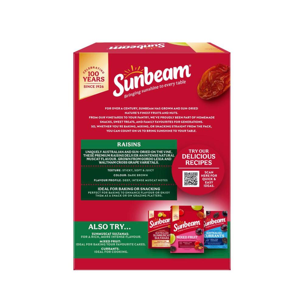 Sunbeam Australian Lexia Raisins - 375g