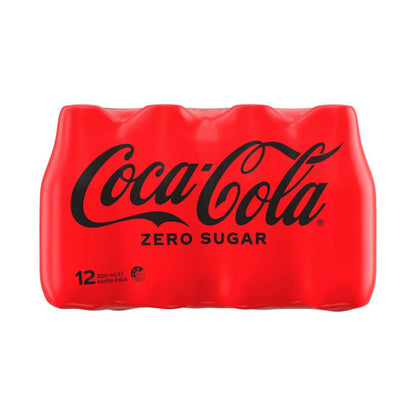 Coca-Cola Zero Sugar Soft Drink Multipack Bottles 12x300ml