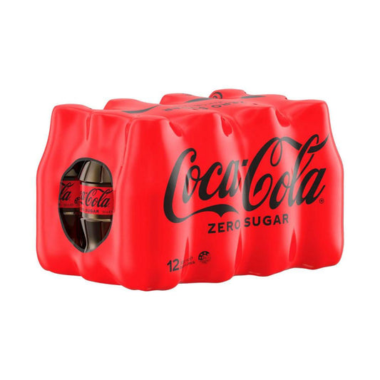 Coca-Cola Zero Sugar Soft Drink Multipack Bottles 12x300ml