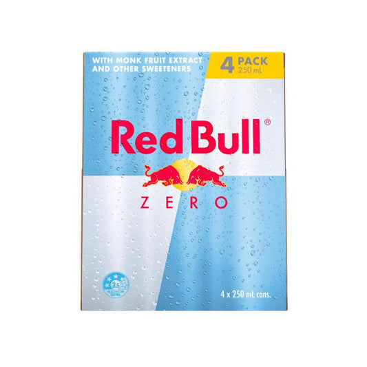 Red Bull Energy Drink Zero 250ml - 4 Pack