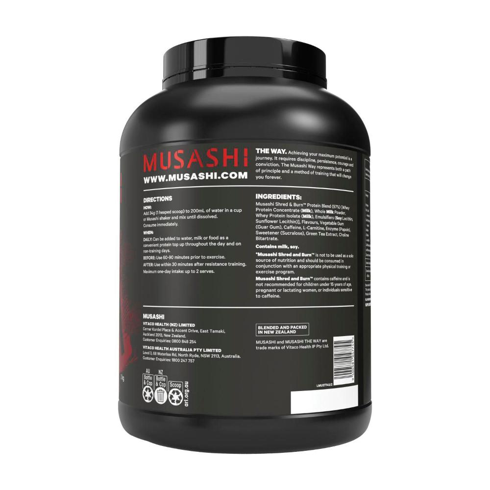 Musashi Shred And Burn Vanilla - 2kg