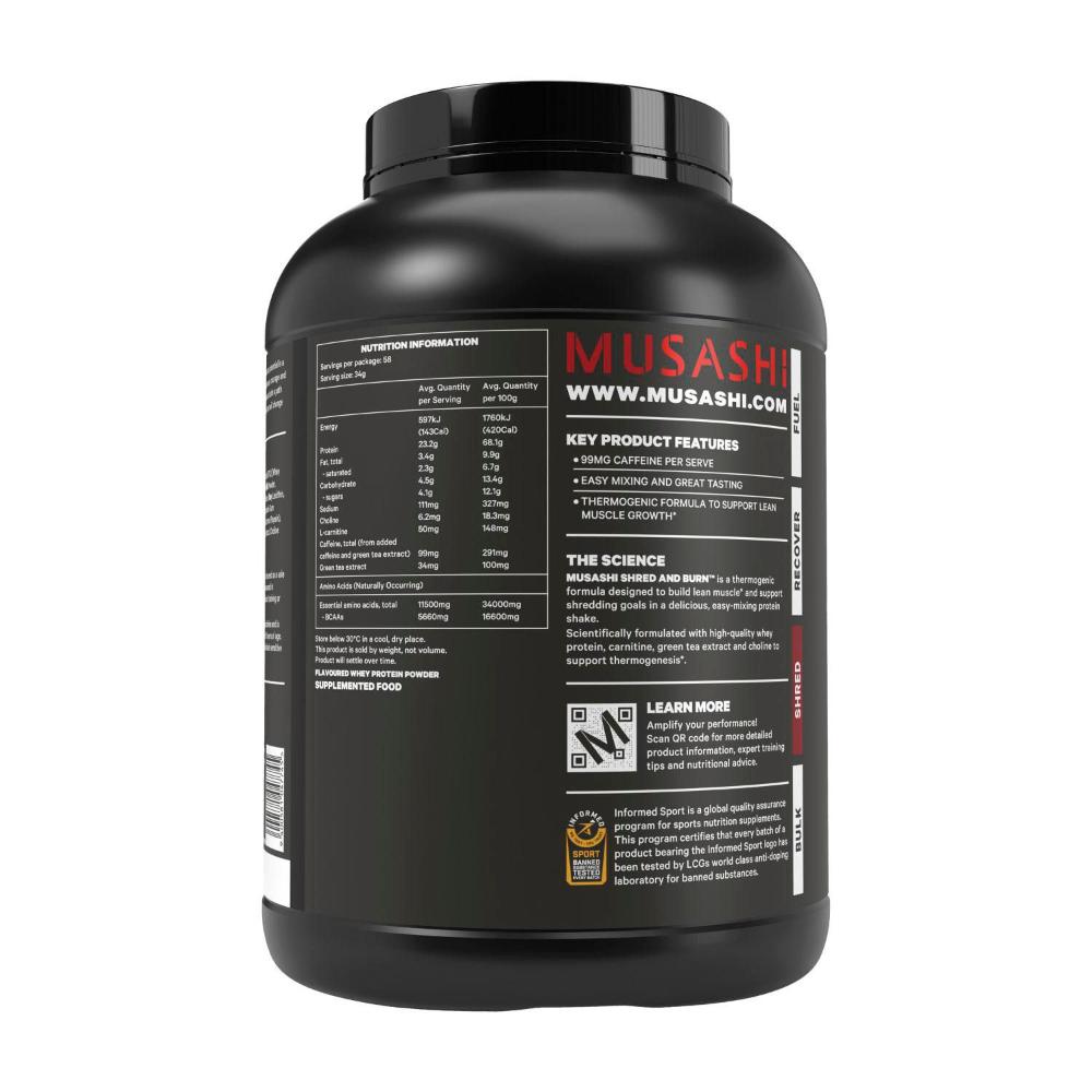 Musashi Shred And Burn Vanilla - 2kg