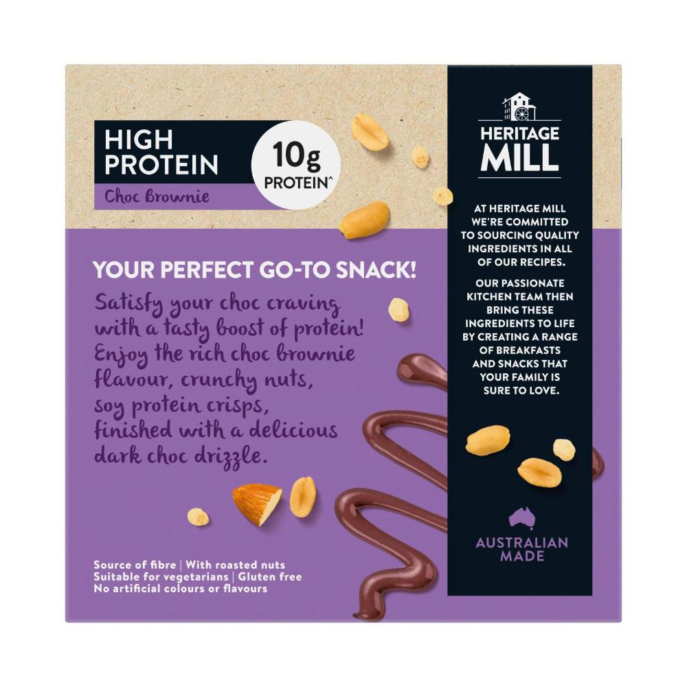 Heritage Mill High Protein Bars Choc Brownie - 200g