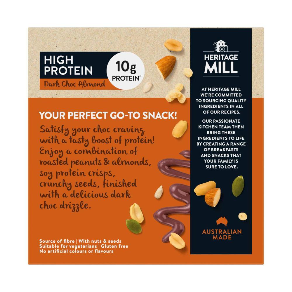 Heritage Mill High Protein Bars Dark Choc Almond - 200g