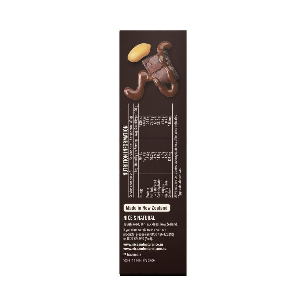 Nice & Natural Deluxe Protein Bars Peanut Butter Brownie 5 Pack - 200g