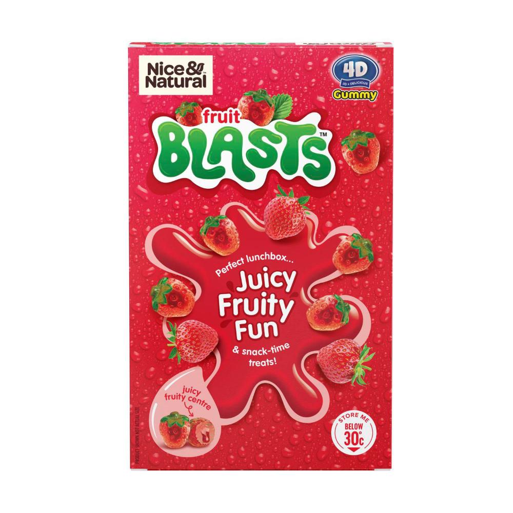 Nice & Natural Fruit Blasts Fruit Snacks Strawberry 5 Pack - 100g
