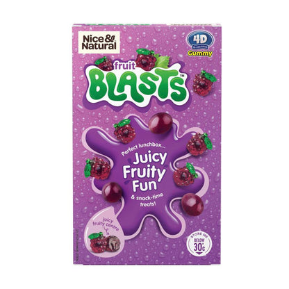 Nice & Natural Fruit Blasts Juicy Grape Flavour 5 Pack - 100g