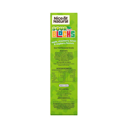 Nice & Natural Sour Fruit Blocks 6 Pack - 120g